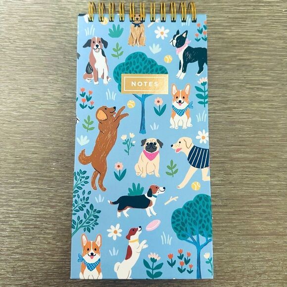 Spring Dogs Clementine Dog Print Spiral Notes Notepad List - Picture 1 of 3